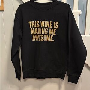 Brunette The Label Black and Gold Crewneck Sweatshirt